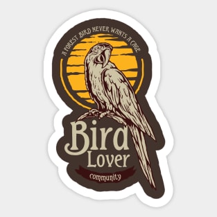 Bird Lover Community Sticker